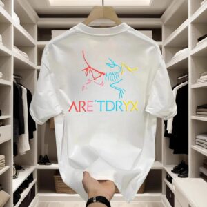 are'tdryx men's cotton short sleeve tee+white and black