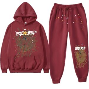 sp5der hip hop graphic hoodie set multicolor