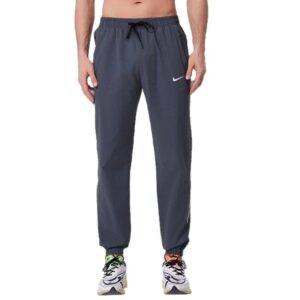 nike 2025 new silk running pants+black and gray