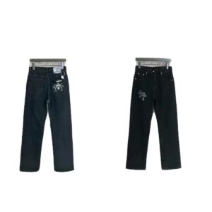 chrome hearts denim pants