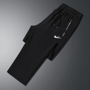 nike men's summer ice silk pants+ black and gray