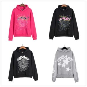 sp5der graphic hoodie multicolor