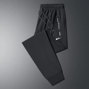 nike summer 2025 ice silk pants+gray and black