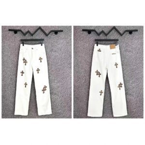 chrome hearts denim pants