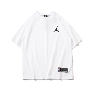 air jordan 2025 summer logo tee (white and black)