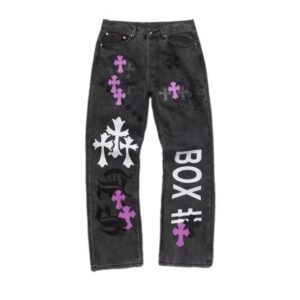 chromeheart cross denim pants