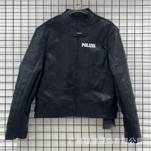 vetements embroidered jacket black