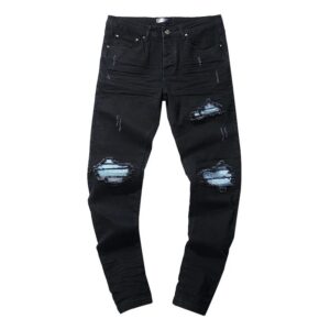 ​​amiri distressed patchwork jeans (multi wash)​