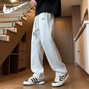nike men's autumn sweatpants+white and black
