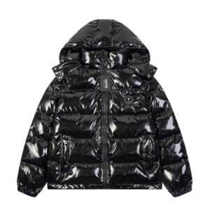 trapstar pu puffer jacket black