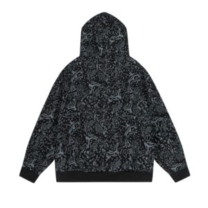 air jordan flyer print hoodie （white and black）