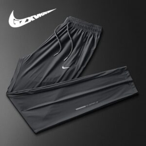 nike men's summer ice silk pants+black and gray
