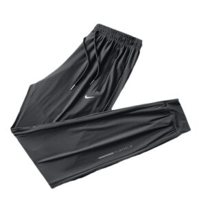 nike men's summer ice silk pants+black and gray