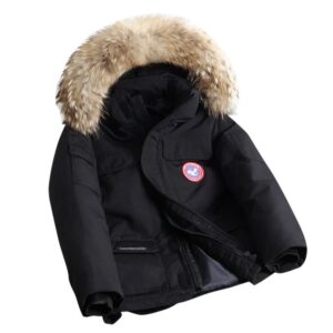 goose style thick parka, red