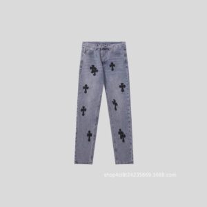 ch cross emblem denim pants