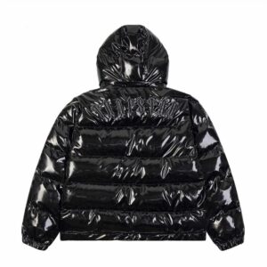 trapstar pu puffer jacket black