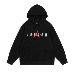 air jordan 2023 fleece hoodie (white and black)
