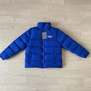 trapstar hyperdrive puffer jacket, blue