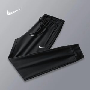 nike men's tencel sport pants+black and gray