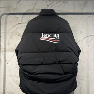 balenciaga coca down jacket black