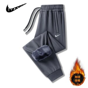 nike men's winter sweatpants+black and gray
