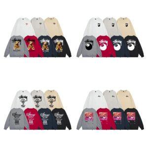 stussy classic letter print sweatshirt