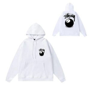 stussy black 8 ball hoodie