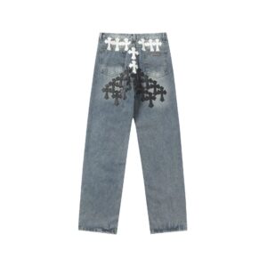 chromehearts denim pants