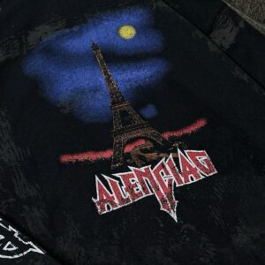 balenciaga eiffel tower hoodie black