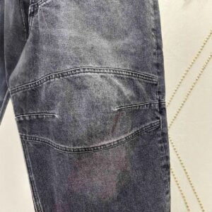 b denim pants, multicolor