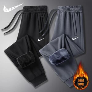 nike men's winter sweatpants+black and gray