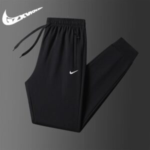 nike men's tencel sport pants+black and gray