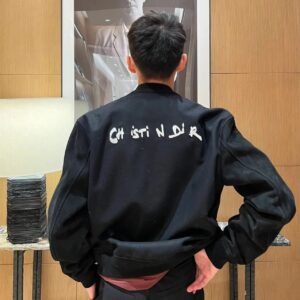 di emblem embroidered jacket