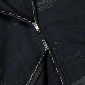 balenciaga eiffel tower hoodie black