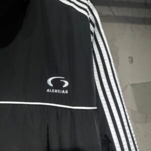 balenciaga striped jacket black