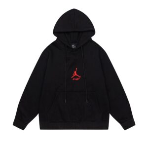 air jordan fleece hoodie 2024(gray and black)