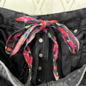 b denim pants, multicolor