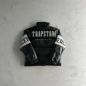 trapstar ice puffer jacket black
