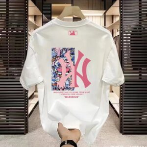 mlb new summer graphic tee+ white and black