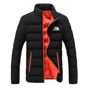 the north face multi color stand collar down jacket