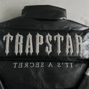 trapstar ice puffer jacket black