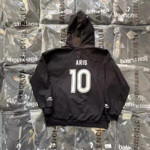 balenciaga zip hoodie black
