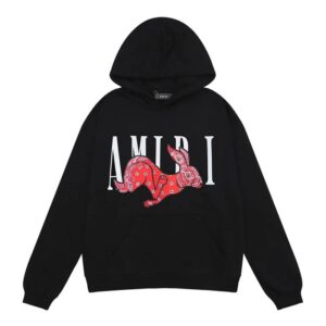 amiri leopard hoodie multicolor