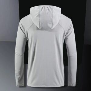 nike men's summer sun protection jacket gray