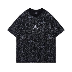 air jordan summer new aj printed tee (white and black)