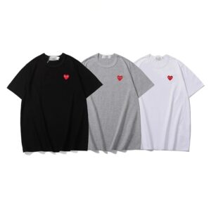 heart embroidery t shirt