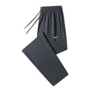 nike 2025 men's quick dry pants+black and gray