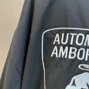 balenciaga embroidered jacket black