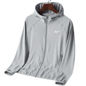 nike men's summer sun protection jacket gray