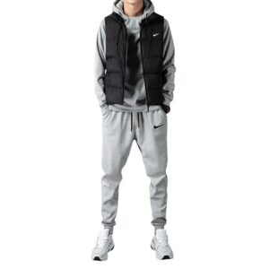 nike spring autumn casual tracksuit+gray and black a